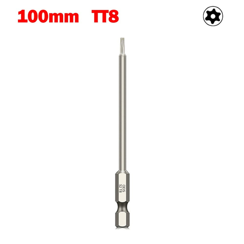 Torx Screwdriver Bit Hollow 100Mm T40 Hex Shank 9314556017902