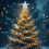 Étoile à cinq branches dorée pour sapin de Noël 6