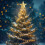 Étoile à cinq branches dorée pour sapin de Noël 6