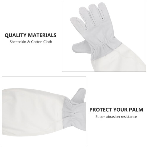 Beekeeping gloves with sleeves professional apiculture 2