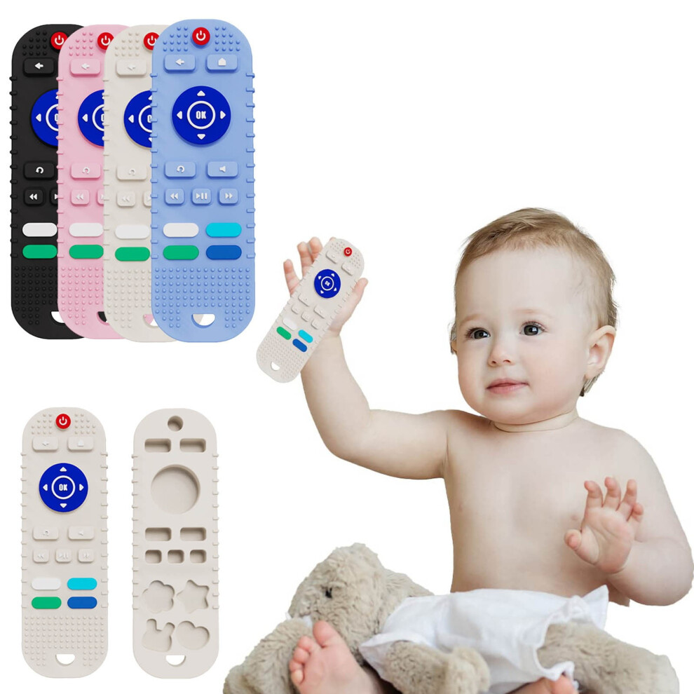 Baby Teether Toy Remote Shape Educational Sensory Chew for