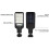 Solcellsdriven LED-gatubelysning IP65 Rörelsesensor för utomhusbruk 5
