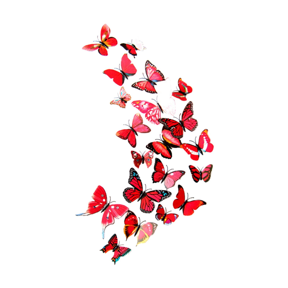 Butterfly Wall Stickers 3D Home Decor 24Pc 969218209752