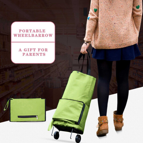 Yakbaofuo foldable shopping cart 2-in-1