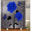 Sprchový záves Raindrops Teal Rose, sada 4 ks 3