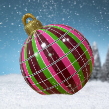 Boule gonflable de Noël, décoration extérieure, 60 cm