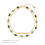 Beaded charm bracelet layered alloy 6