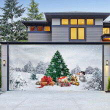 Christmas garage door tapestry holiday decoration multi-size