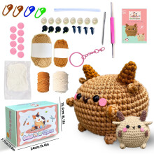 Kcavykas Christmas Crochet Kit Lamb Beginner Kit
