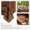Nappe à motif western, imprimé bois, 3 pièces 5