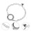 Crystal locket bracelet for floating charms white 3