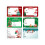 Kerstcadeaulabelstickers met naamlabels (6 stuks) 2