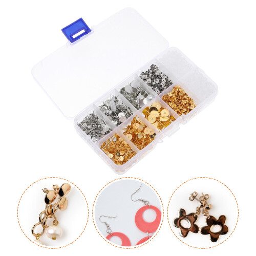 Guangmc metal flat pad earring posts 1 box 1