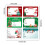 Kerstcadeaulabelstickers met naamlabels (6 stuks) 3