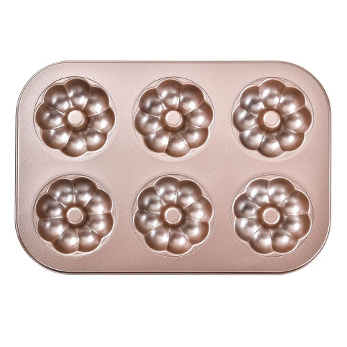 Viflosae non-stick cake and donut pan set 6-piece