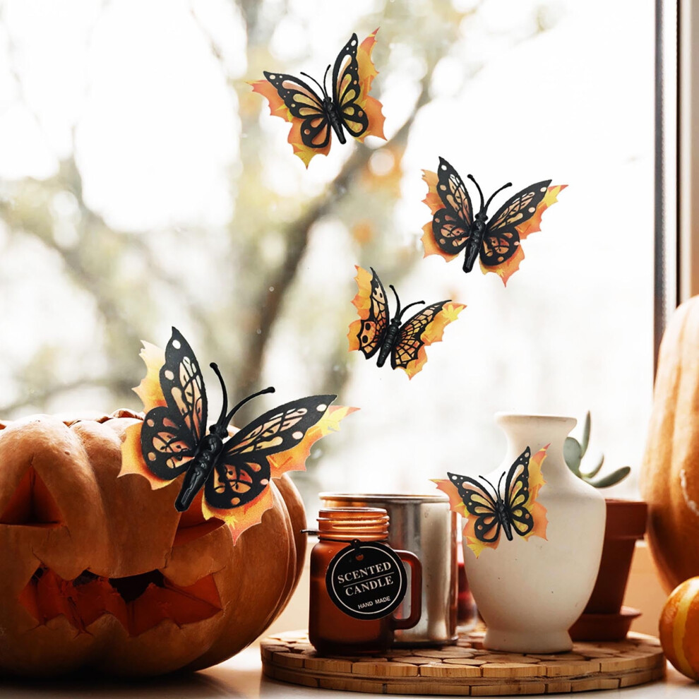 Halloween Window Stickers 12 Pcs Glass Wall Clings 969218216293