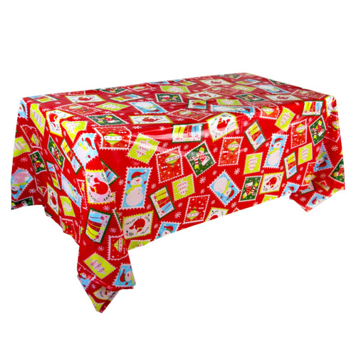 Toalha de mesa de Halloween de plástico, 130 x 218 cm (51 x 86 polegadas) 1