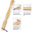 Coçador de costas de bambu natural, 43 cm (17 polegadas) 3