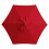 Parasol de terrasse rouge 6 baleines, 1,98 m 2