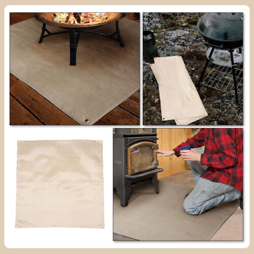 Grill blanket fireproof camping mat 1 piece 2