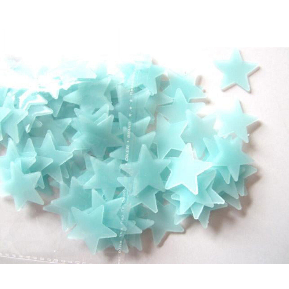 Glow-In-The-Dark Star Wall Stickers 100 Pcs 969218209790