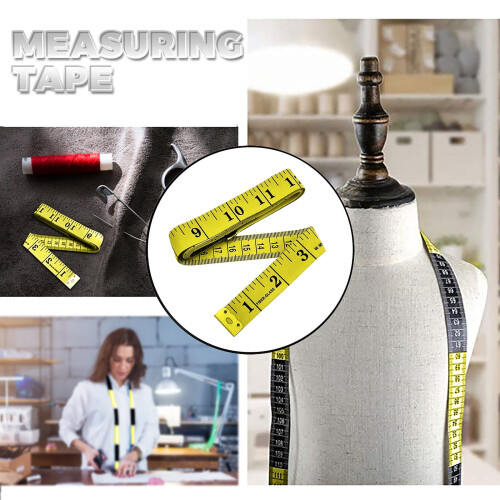 Soft Fabric Measuring Tape Colorful Retractable 150cm 1