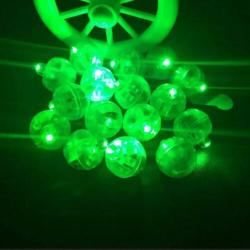 Luci LED rotonde mini flash per palloncini, 10 pezzi