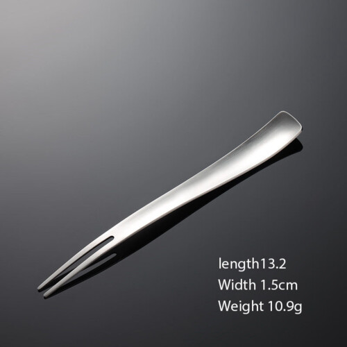 Stainless Steel Fruit Forks Square Tip 2-Pack 1