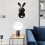 Easter Rabbit Acrylic Wall Decal 3D Mirror 4