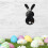 Easter Rabbit Acrylic Wall Decal 3D Mirror 5