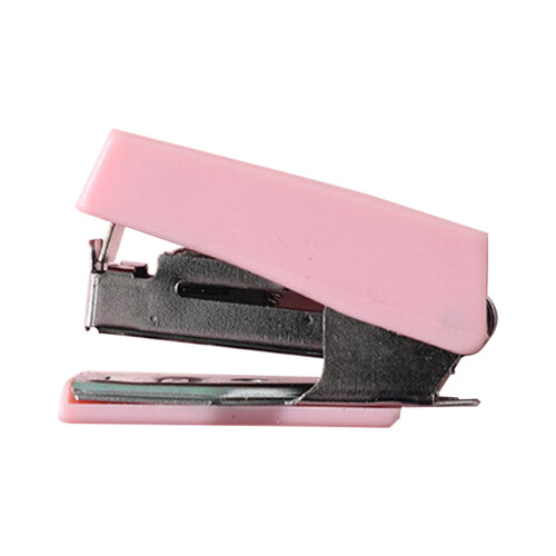 Conjunto de Mini Grampeadores Rosa, Roxo e Verde (3 peças) 1