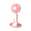 Kayannuo Mini-USB-Handventilator Pink3Speeds 2