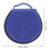 Portable CD case storage pouch with disc capacity 6