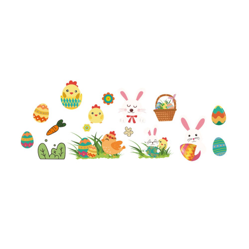 Extra Large Easter Egg Window Clings Spring Decor 1