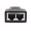 RJ45 Ethernet Splitter Adapter Black 1-to-2 LAN 3