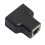 RJ45 Ethernet Splitter Adapter Black 1-to-2 LAN 5