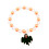 Halloween-Kürbisarmband, orange, handperlen 2