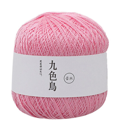 Cotton crochet yarn fine woven thread 8-ply
