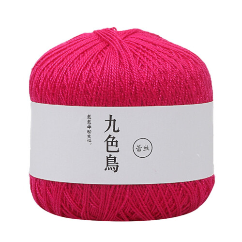 Cotton crochet yarn fine woven thread 8-ply