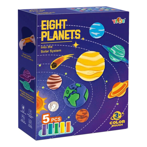 Viflosae Kids Educational Dough Set with World Map Tools