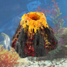 Aquarium Volcano Ornament Bubbler Resin 1pc