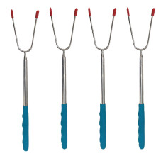 Viflosae BBQ Tools 4ks Nerezová ocelová grilovaná vidlička na maso, vidlička na ovoce, dezertní vidlička, BBQ nástroj, grilovací