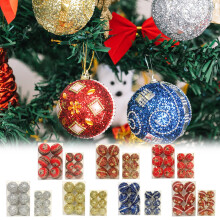 Offres du Cyber Monday 2024 : Viflosae Lot de 6 boules de Noël de 8 cm, compatibles avec les décorations de sapin, décorations de Noël à