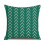 Conjunto de 4 capas de almofada decorativas com estampa geométrica verde, 45x45 cm (18x18 polegadas). 5