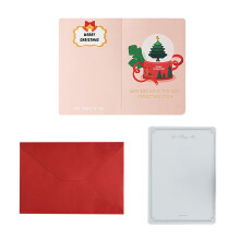 Carte de vœux de Noël en nid d'abeille, carte de vœux 3D