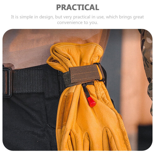 Nylon glove straps with hook for work, 4 pcs 2