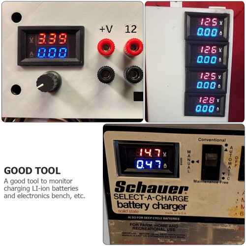 Digitale voltmeter/ampèremeter 10A autospannings-/stroomtester 2