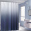 Polyester Shower Curtain Sky Blue with Grommets 1 Piece 6