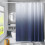 Polyester Shower Curtain Sky Blue with Grommets 1 Piece 7