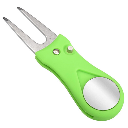 Foldable Golf Tool with Magnetic Ball Marker